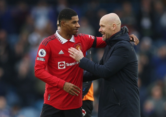 HLV Erik ten Hag nhiều khả năng sẽ để Rashford đá chính ở trận đấu với Tottenham